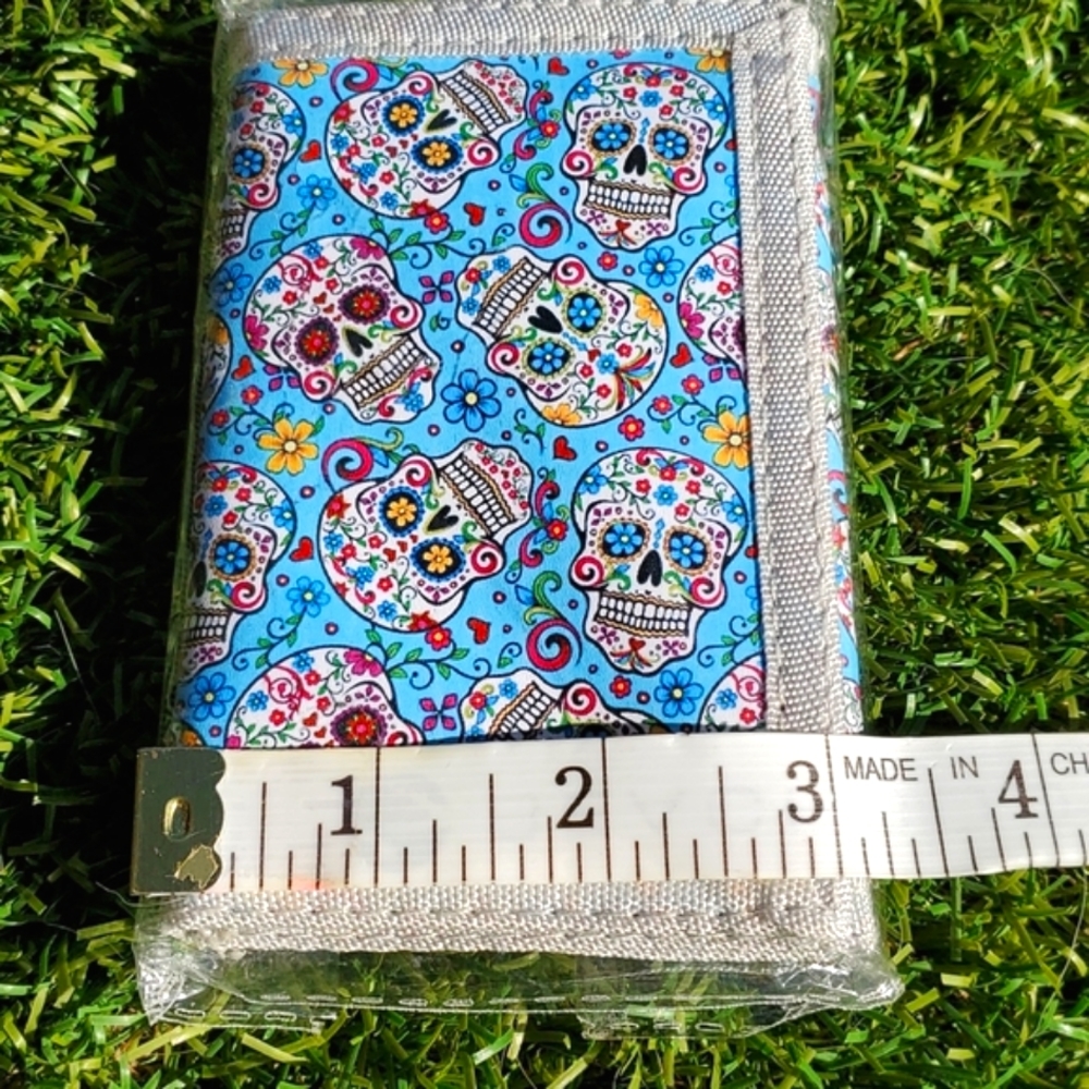 NEW Tri-Fold Wallet Blue + Multi Color